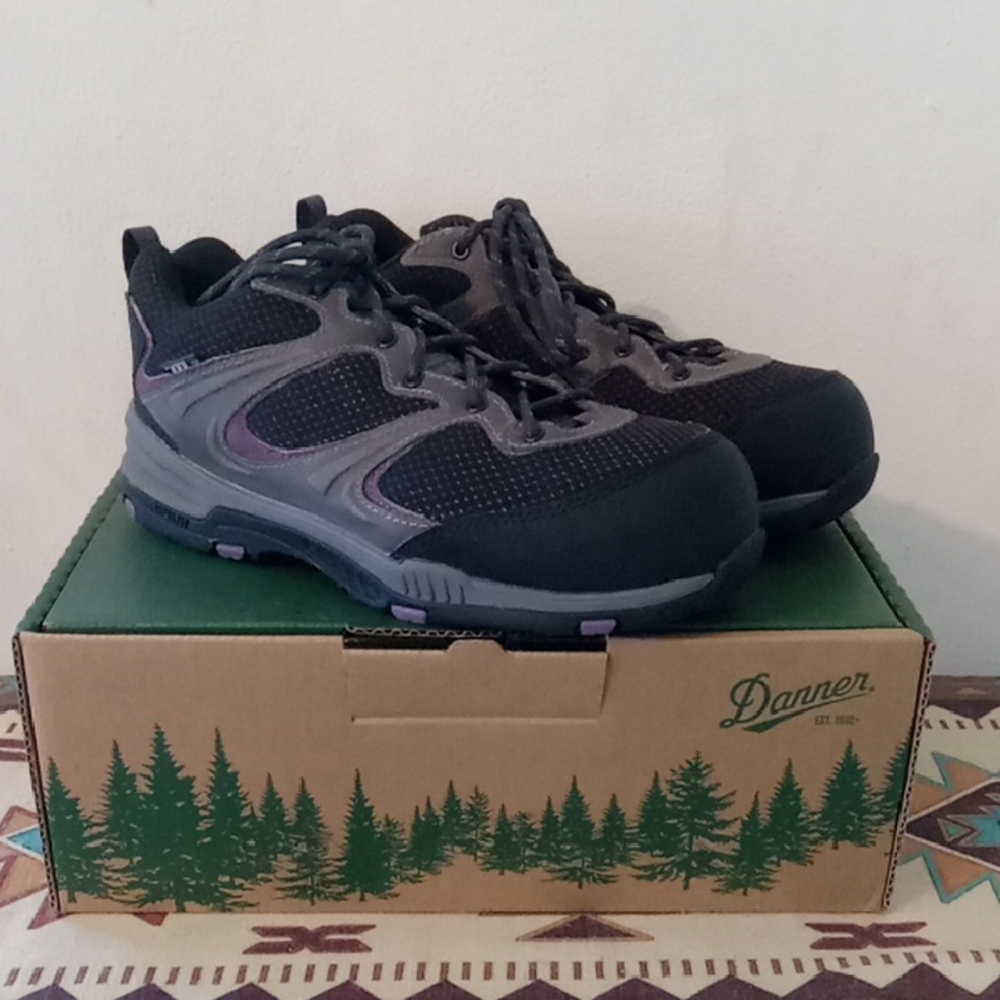 Danner Brand New, Black/ Gray and Purple Women's Springfield Low Hiking Shoes.